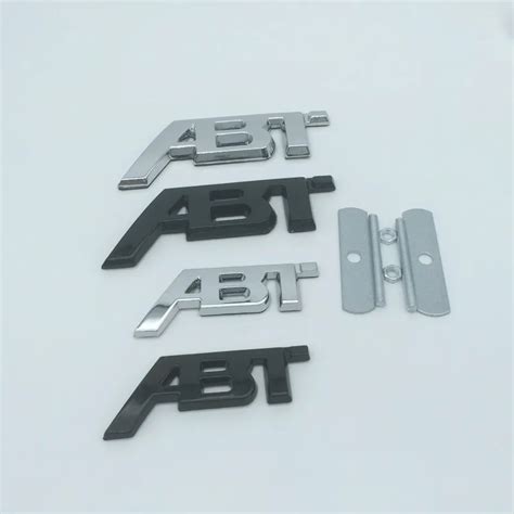 Pcs D Metal Abt Car Front Grille Emblem Side Fender Rear Trunk