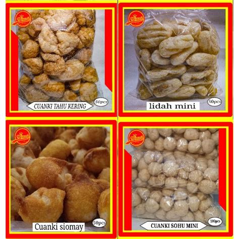 Jual Aneka Toping Baso Aci Seblak Cuanki Tahu Lidah Mini Cuanki Siomay