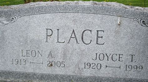 Joyce Faye Tracy Place 1920 1999 Mémorial Find A Grave