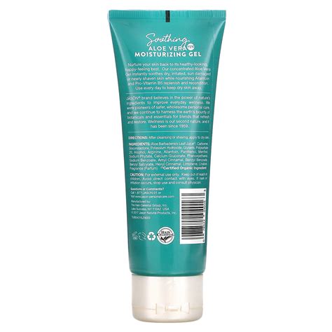 Jason Natural Soothing 98 Aloe Vera Moisturizing Gel 4 Oz 113 G