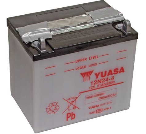 Yuasa 12N24 4 12V Motorcycle Battery Inc Free Delivery MDS Battery