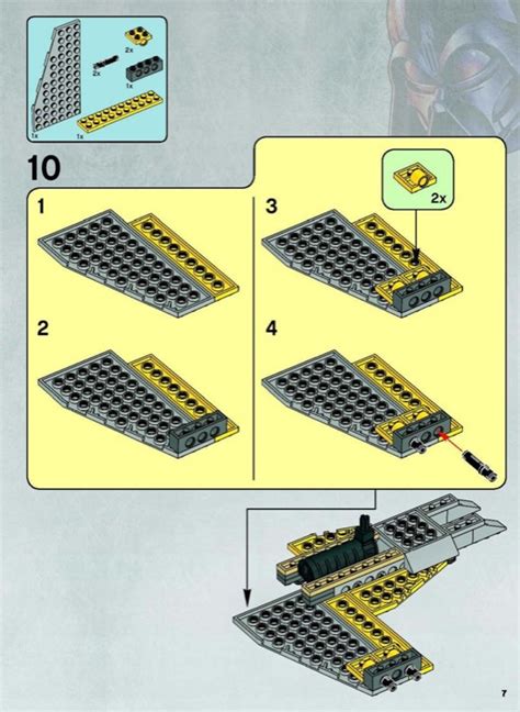 LEGO Instructions For Set 7660 Naboo N 1 Starfighter With Vulture Droid