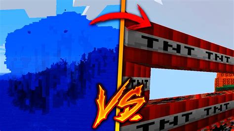 Minecraft Reto De La Base Vs Tsunami Tsunami Vs Base De Tnt Vs