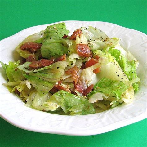 WILTED LETTUCE SALAD | WizardRecipes