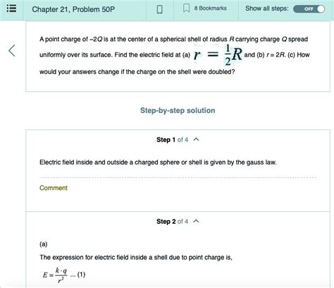 Solved Chapter 21 Problem S0p Bookmarks Show All Steps Off Apoint