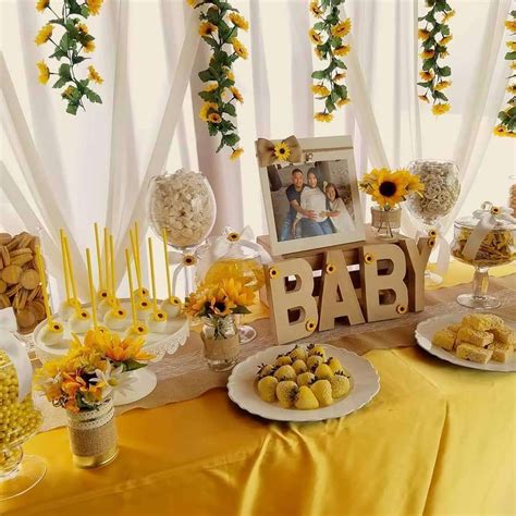 Sunflower Baby Shower Theme Ideas Hmdcrtn