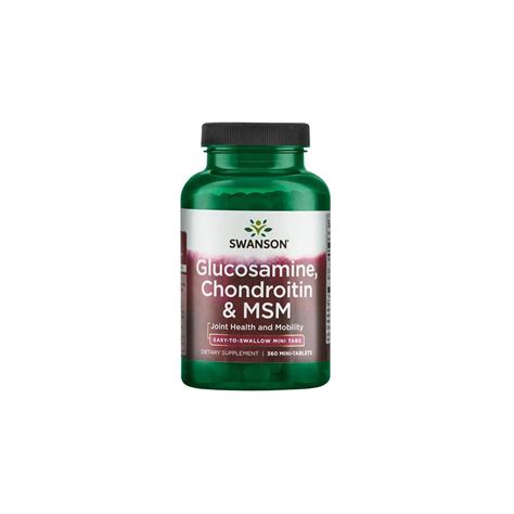 Swanson Glucosamin Chondroitin Msm Mini Tabletten Bei Metasport