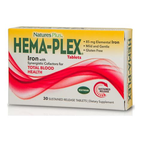 Nature's Plus Hema-Plex Συμπλήρωμα Διατροφής με Εξαιρετική Φόρμουλα για ...