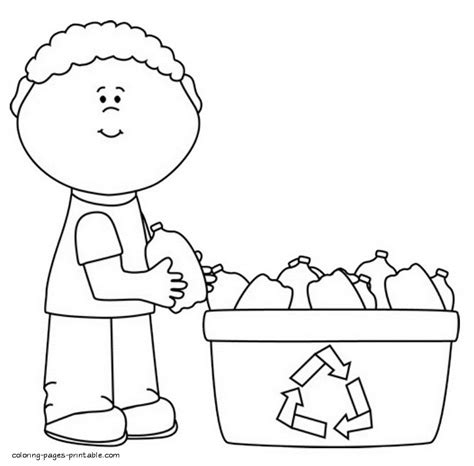 Recycling Coloring Pages Printable Coloring Pages Printablecom