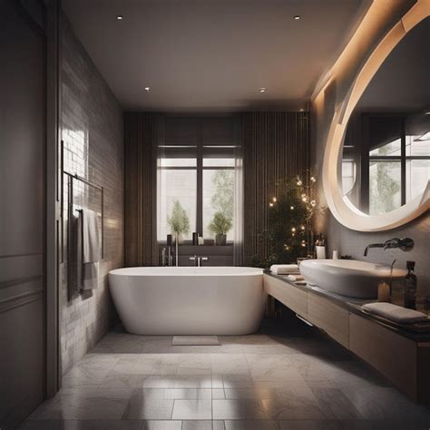 Premium AI Image | A modern and luxury bathroom