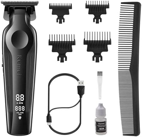 Amazon Kemei Trimmer Cordless Hair Clipper For Men Professional