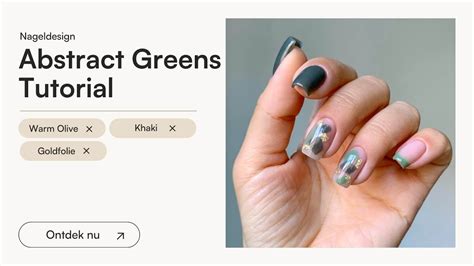 Abstract Greens Tutorial Dipping Powder Nageldesign Doonails Nl