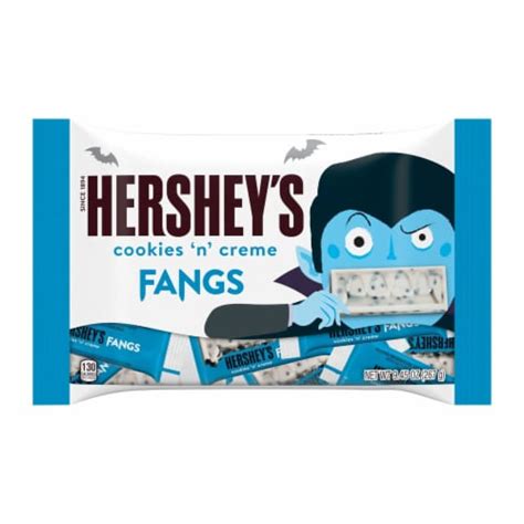 Hershey's Cookies 'N’ Creme Fangs Snack Size Candy Bars, 9.45 oz - Pick ...