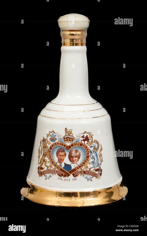 Bells Scotch Whisky Porcelain Decanter Commemorating The Wedding Of