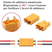 Autoutlet Paia Connettori Xt Maschio Femmina Bullet Connettori