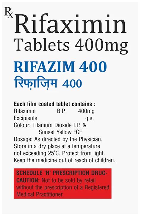 Xifaxan Rifaximin Tablet Silk Pharmacy