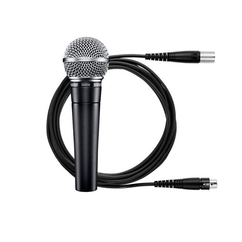 Micrófono Dinámico Vocal Shure Sm58 Con Cable Xlr Audiomusica