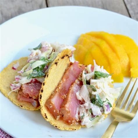 Easy Seared Tuna Tacos ⋆ 100 Days Of Real Food