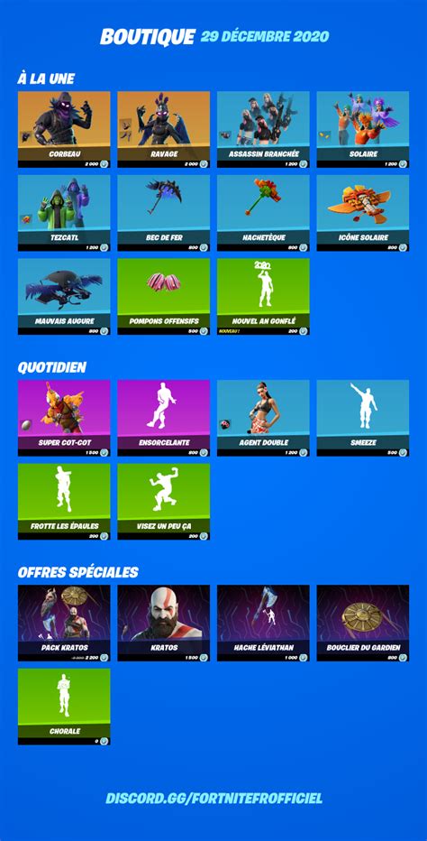 Fortnite Tienda Del 29 De Diciembre De 2020 Millenium