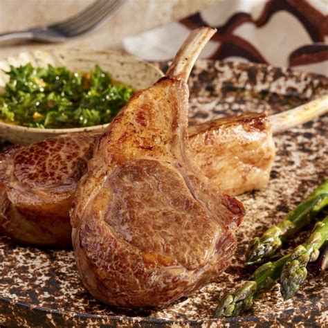 All Natural Double Thick Lamb Chops Domestic Allen Brothers