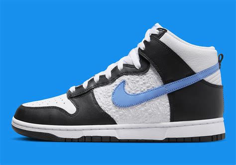 La Nike Dunk High Emb Revient En Noir Et Bleu Université Crumpe