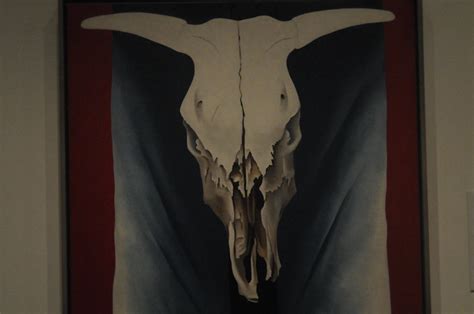 Cows Skull Red White And Blue Georgia Okeeffe 1931 Flickr