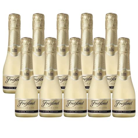 Kit 10 Unidades Mini Espumante Freixenet Carta Nevada 200Ml em Promoção