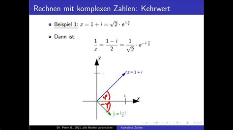 Komplexe Zahlen Folge 19 Der Kehrwert Einer Komplexen Zahl In