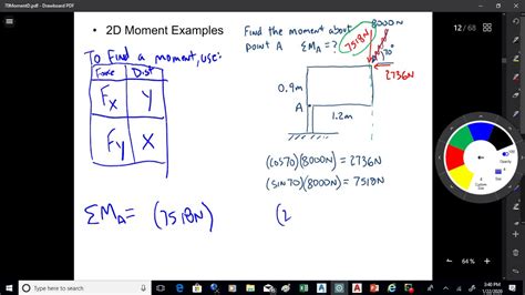 Statics 200122 2d Moments Youtube