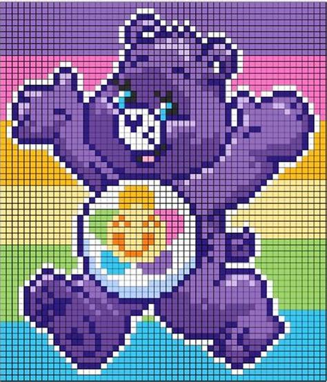 Easy Care Bear Perler Beads Patterns Julie Ann Art