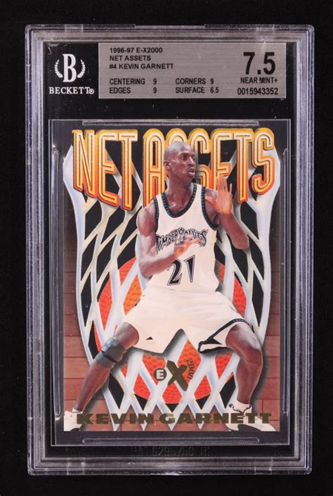 Kevin Garnett 1996 97 E X2000 Net Assets 4 BGS 7 5 Pristine Auction