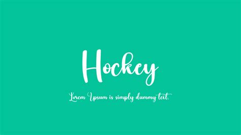 Hockey Font : Download Free for Desktop & Webfont