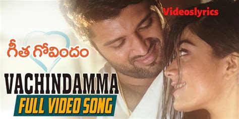 Geetha govindam songs lyrics in english - Videoslyrics