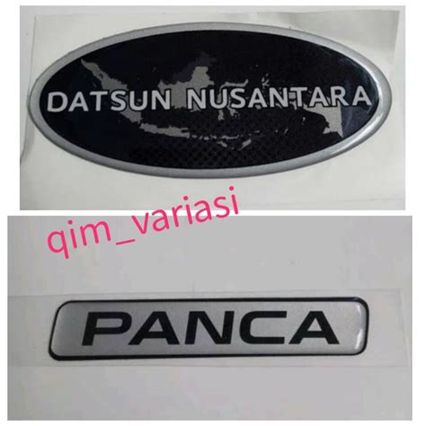 Jual Emblem Logo Sticker Nusantara Panca Datsun Go Plus Shopee Indonesia