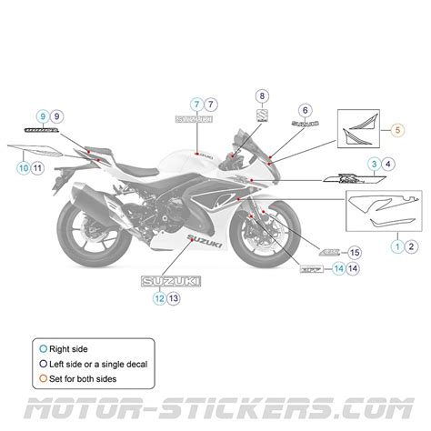 Suzuki Gsx R R Autocollants