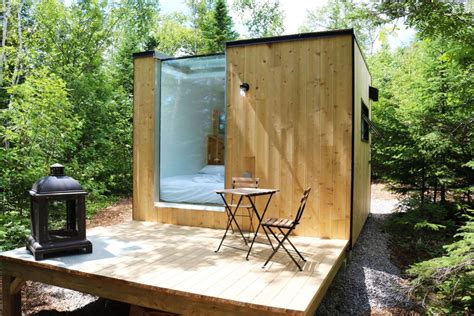 Mini Chalets Au Design Grandiose Avenues Ca Woodland House Tiny