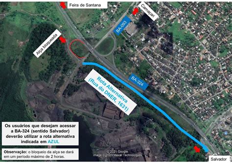 Br 324 Terá Alteração No Tráfego Em Alças De Acesso Neste Sábado 17