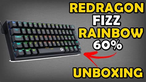 Teclado Mec Nico Gamer Redragon Fizz Rainbow Preto K R B Youtube