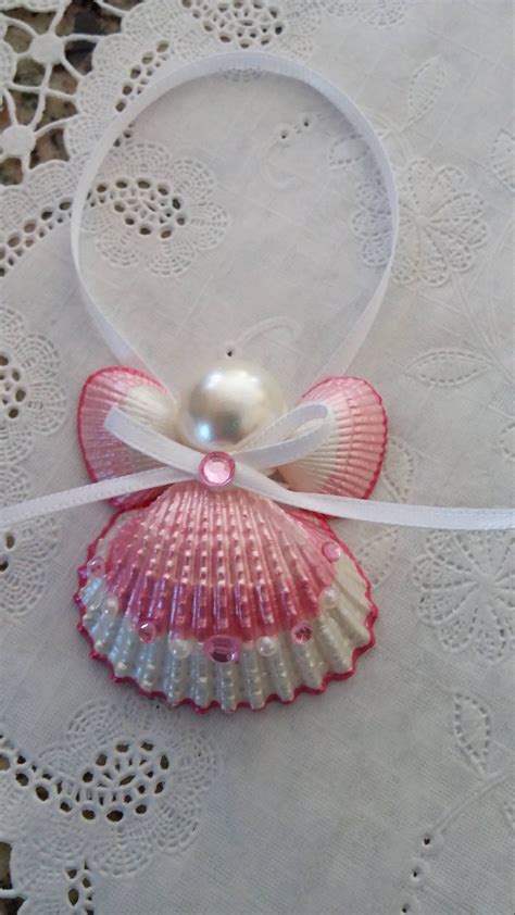 Seashell Angel Ornament Homemade Etsy Seashell Crafts Shell