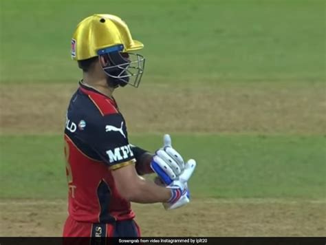 Rcb Vs Rr Virat Kohli Dedicates Half Century To Daughter Vamika With