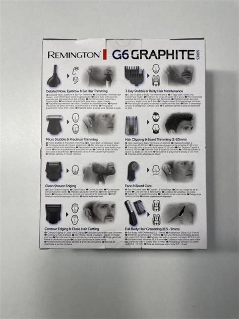 Nov Neodprt Remington Brivnik Urejevalnik Brade Graphite Series G