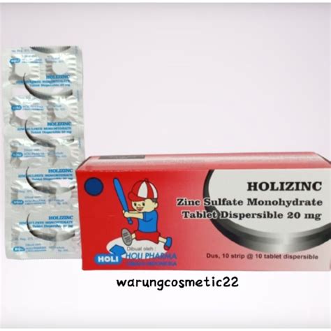 Jual Holizinc Zinc Sulfate Monohydrate Tablet Mg Strip Isi