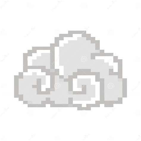 Cloud Pixel Art Stock Illustration Illustration Of Icon 255460075