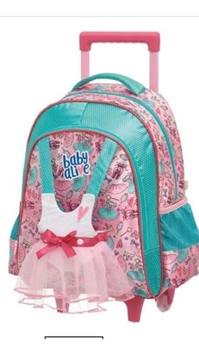 Mochila Rodinha Baby Alive Ballet Original C Nfe Frete Gr Tis