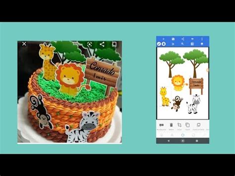 Como Fazer Topo De Bolo Personalizado Pelo Celular Pixellab No App
