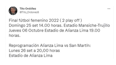 La Nueva Fecha Del Alianza Lima Vs San Martín Por La Fecha 13 Del Torneo Clausura