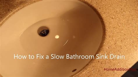 How To Fix A Slow Bathroom Sink Drain Youtube