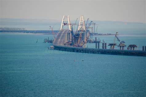 Kerch,Crimea - 17 05 2018 : Photos of Crimean Bridge Construction of ...