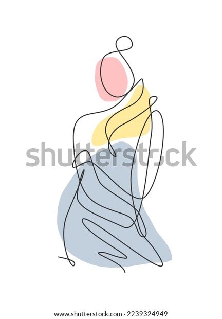 One Single Line Drawing Minimalist Beauty Stock Vector (Royalty Free ...