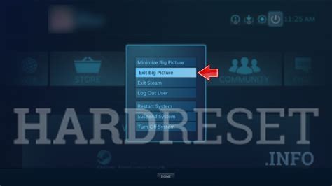 Как выйти из режима большого изображения на Steam HardReset info